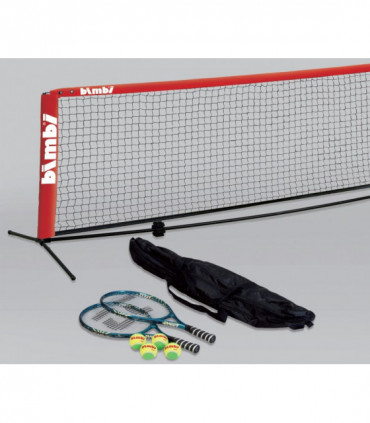 Bimbi juego poste red infantil con raquetas y pelotasde 3,10 m